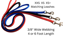 XXS  XS  XS+ Matching Leashes 4 or 6 Foot Length - 10 PACKS - Special Order