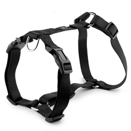 "H" Style Nylon Dog  Harness 10 PACK - BLACK