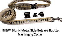 BIONIC *NEW* ALL Nylon Martingale Dog Collars w/ BIONIC Metal Side Quick Release Buckle - Choose Color & Size - 5 PACKS
