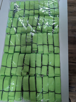 50 PACK BULK All Nylon SLIP OVER HEAD STYLE Martingale Dog Collars LIGHT GREEN MEDIUM