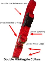 *NEW* DOUBLE Martingale Collars  EXTRA STRONG 5 Packs