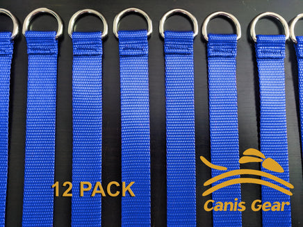 Heavy Duty Kennel Leads 1"x4' 12 Pack BLUE - Canis Gear