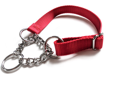 Half Chain Martingale Collars 10 Pack RED - Canis Gear