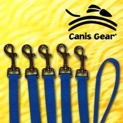 Value Line Nylon Dog Leashes 5/8" Wide 4 Foot 10 Pack BLUE - Canis Gear