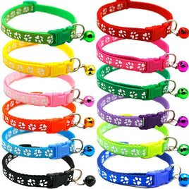 Extra Small XS Paw Print Puppy Collars 14 PACK - 7 Colors - Canis Gear