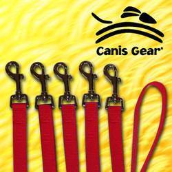 Value Line Nylon Dog Leashes 5/8" Wide 4 Foot 10 Pack RED - Canis Gear